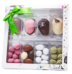 PÅSKEÆSKE M. MARCIPANÆG OG DRAGÉE