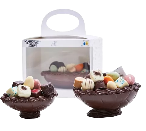 KLASSISK LILLE CHOKOLADESKAL - MØRK