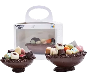 KLASSISK LILLE CHOKOLADESKAL - MØRK