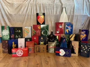 Næsten komplet Juleakvavit sæt