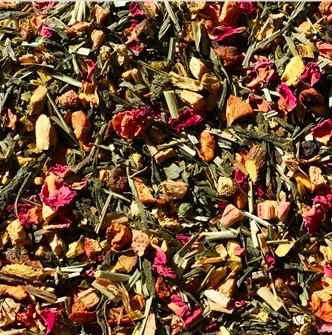 Grøn te med Rabarber og Æble