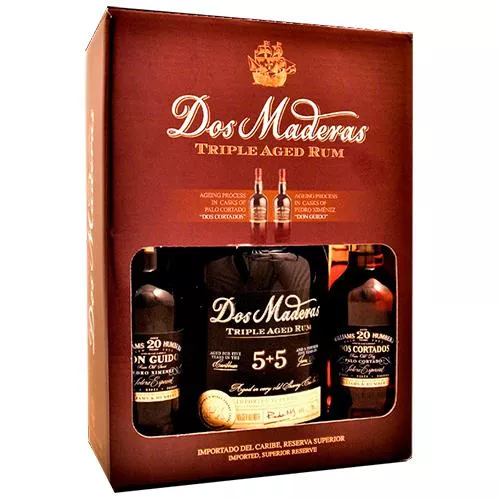 DOS MADERAS CARIBBEAN 5+5 ÅR + 2 X 10CL SHERRY