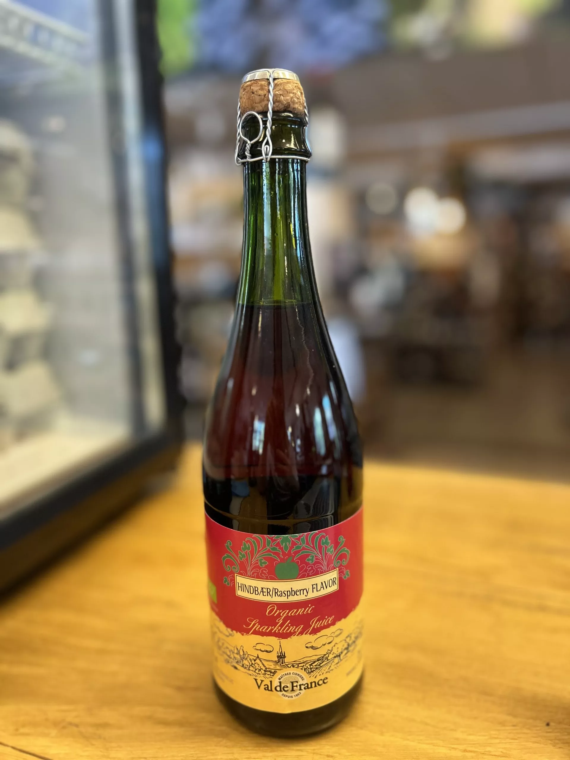 Val de France Organic Sparkling Juice Hindbær
